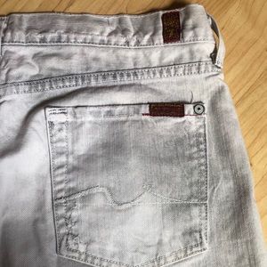 7 for All Mankind gray denim skirt-super cute on